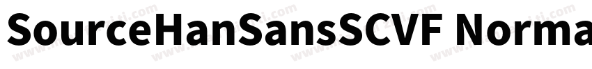 SourceHanSansSCVF Norma1字体转换